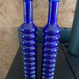 Lot de deux soliflore bleu cobalt