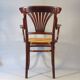 Thonet Armchair No. 221 with bronze decoration, circa 1900 - new caning -
