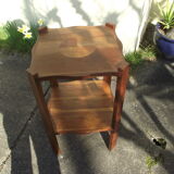 Gueridon Art Deco in fruit wood and mahogany