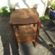 Gueridon Art Deco in fruit wood and mahogany