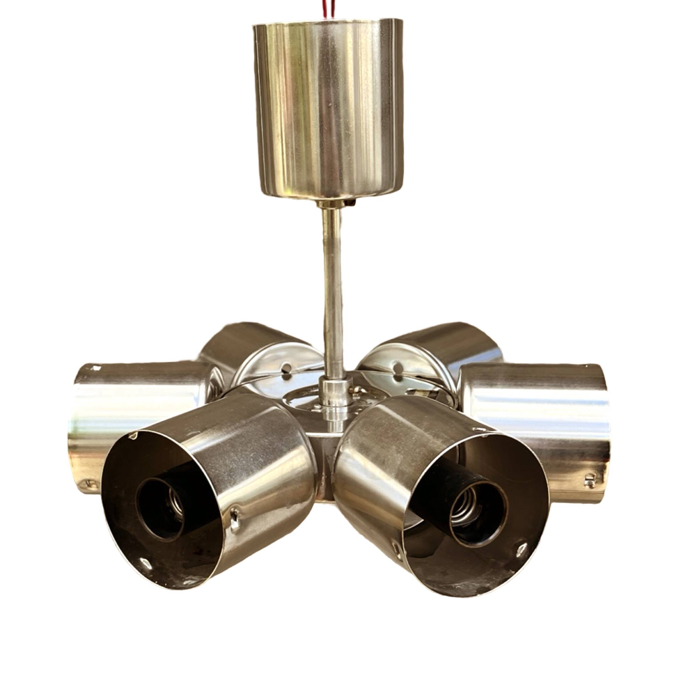 Sputnik chandelier, Kamenicky Senov, Czechoslovakia, 1970s.