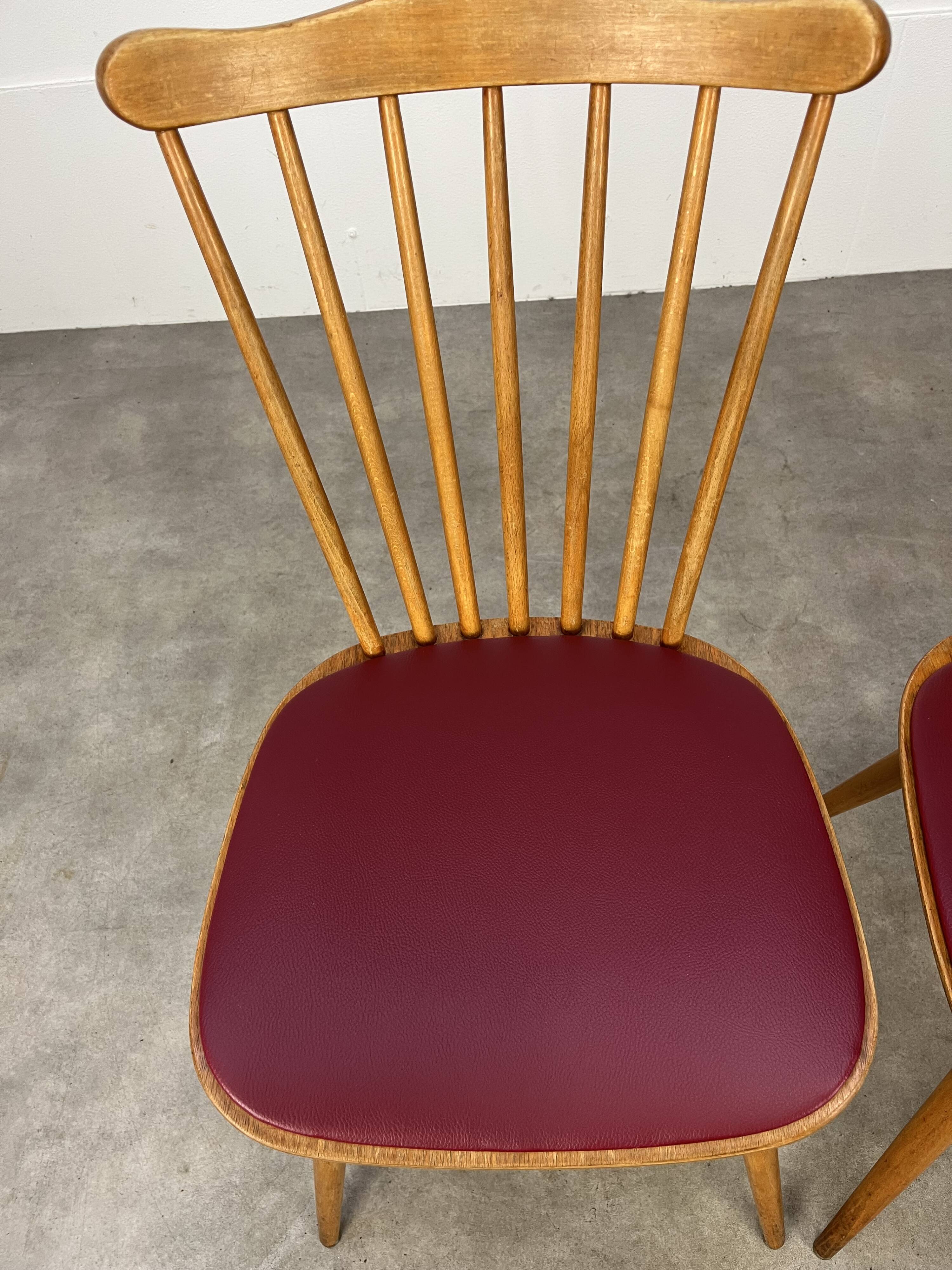 Pair of Baumann Menuet chairs from the 60s
