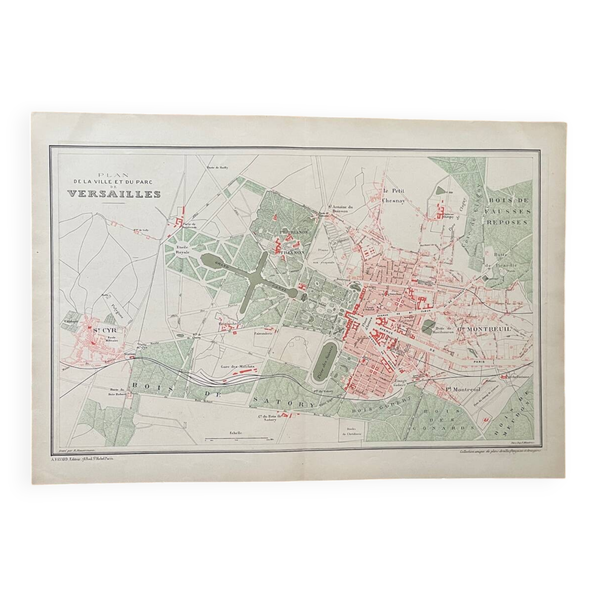 Plan of Versailles at the end of the 19th century
