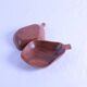 Pair of pear-shaped wooden trinket trays