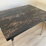 Marbled formica table & 4 chairs