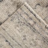 Tapis de course turc vintage en laine douce délavée, bleu marine, 2x9