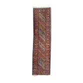Tapis vintage sinkiang pour couloir fait main 90x358 cm