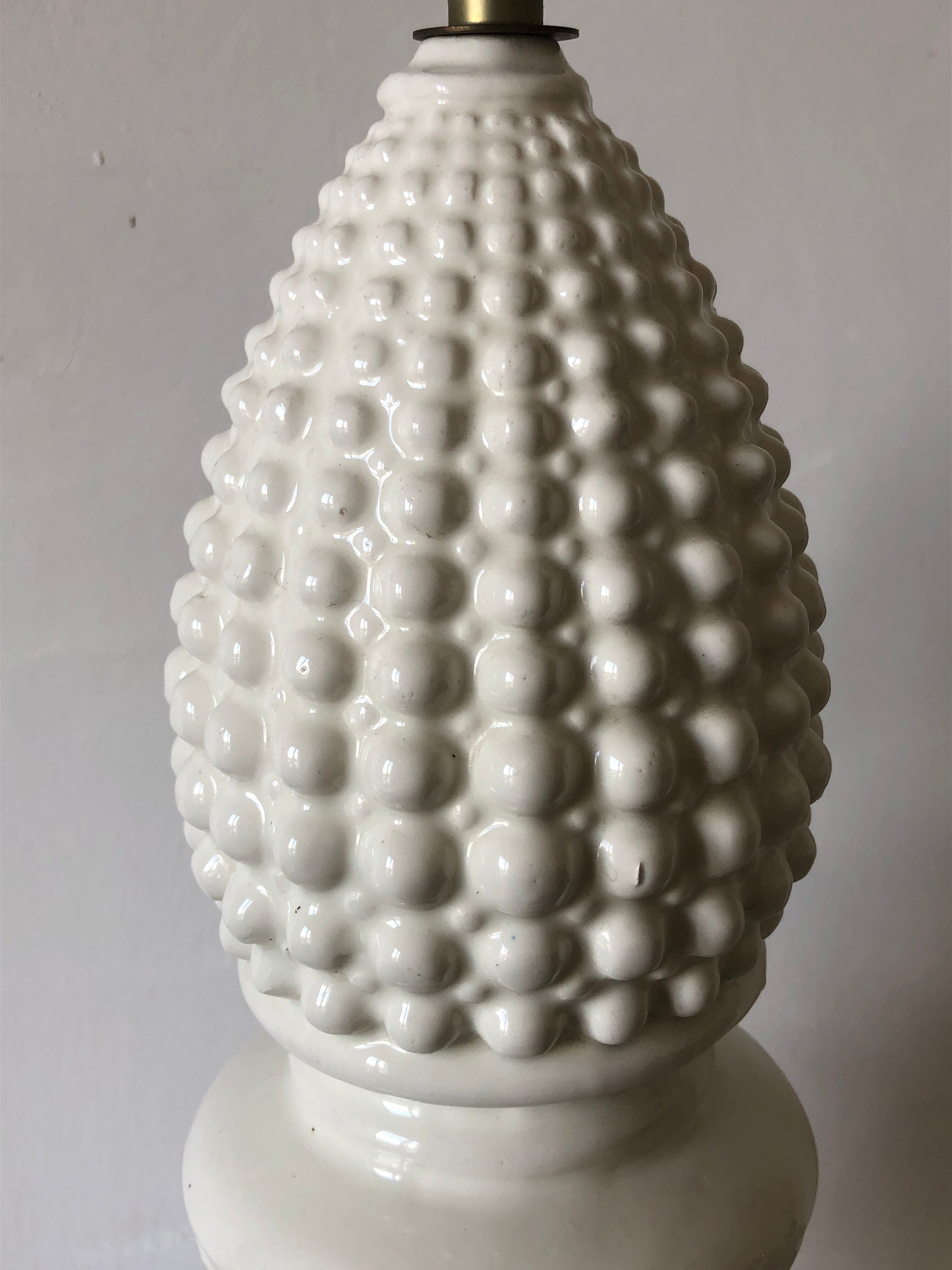 White ceramic lamp