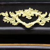 Curved Chest of Drawers in Black Lacquered Finish