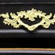 Curved Chest of Drawers in Black Lacquered Finish