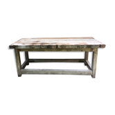 Grand établi ancien en bois
