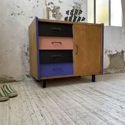Colorful chest of drawers furniture 60s