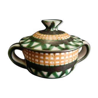 Bol couvert en faience de Robert Picault