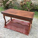 Modular vintage oak coffee table with Albert Ducrot's magical system