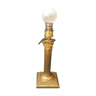 Golden bronze Corinthian column lamp