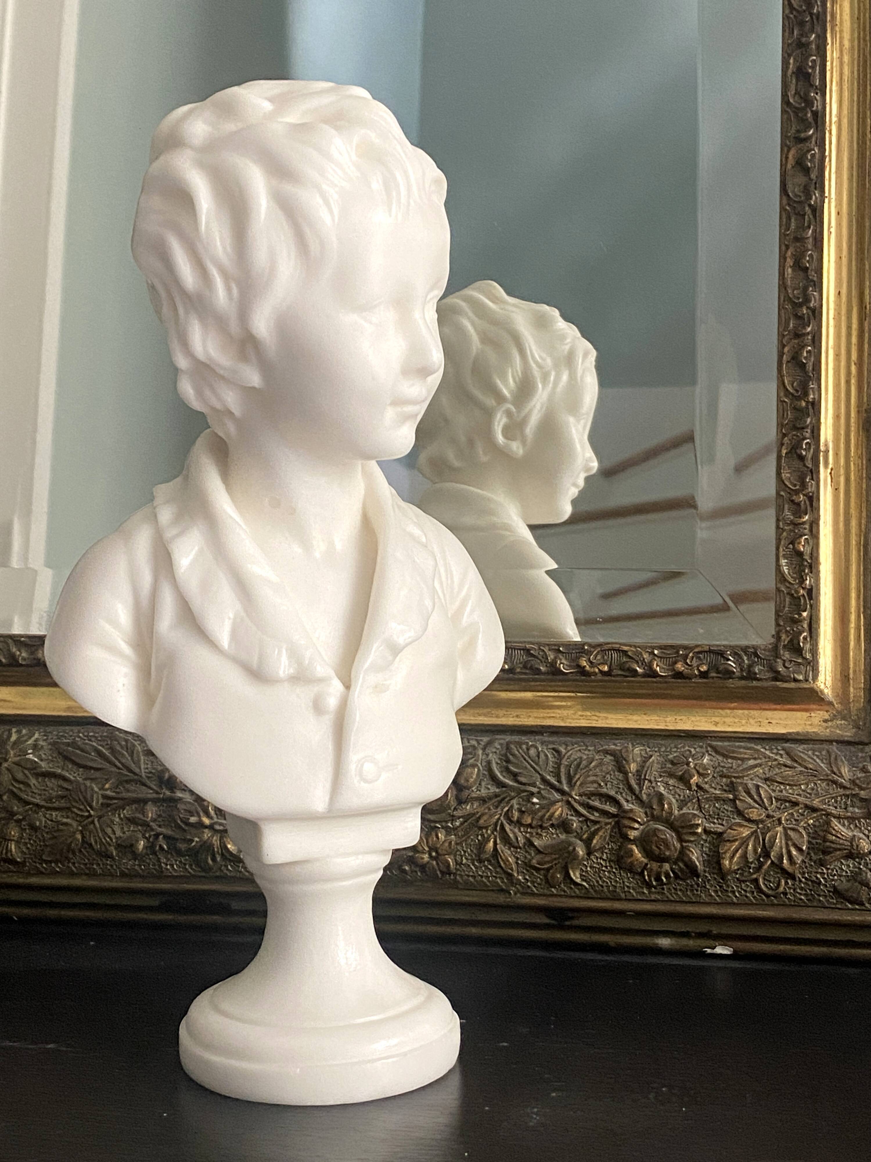 Ancient and charming sculpture depicting Louise Brongniart, daughter of the...