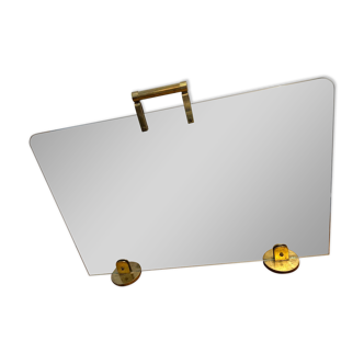 Fire screen/spark bronze glass fire screen glass