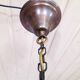 Suspension Bauhaus en verre opalin et laiton