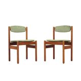 Set of two oak chairs, Danish design, 1960s, designer: Jørgen Baekmark, manufacturer: FDB Møbler