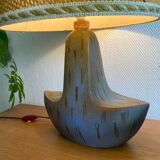 Vintage handcrafted stoneware lamp