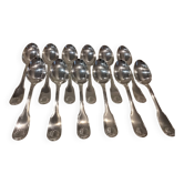 12 cuillères à soupe métal argenté orfèvre Christofle modèle Vendome
