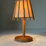 Vintage rattan lamp from the 60s
