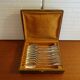 11 hallmarked Art Deco silver metal dessert/coffee spoons - 14.5 cm