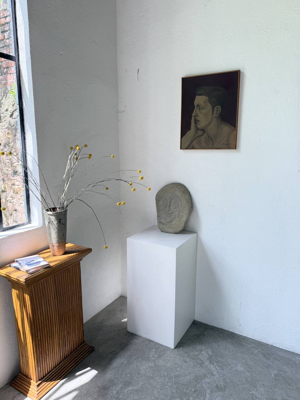 Stone sculpture 1950 face