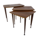 Tables gigognes scandinaves en teck du milieu du siècle, ensemble de 3