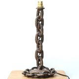 Chain link lamp base, 1950s