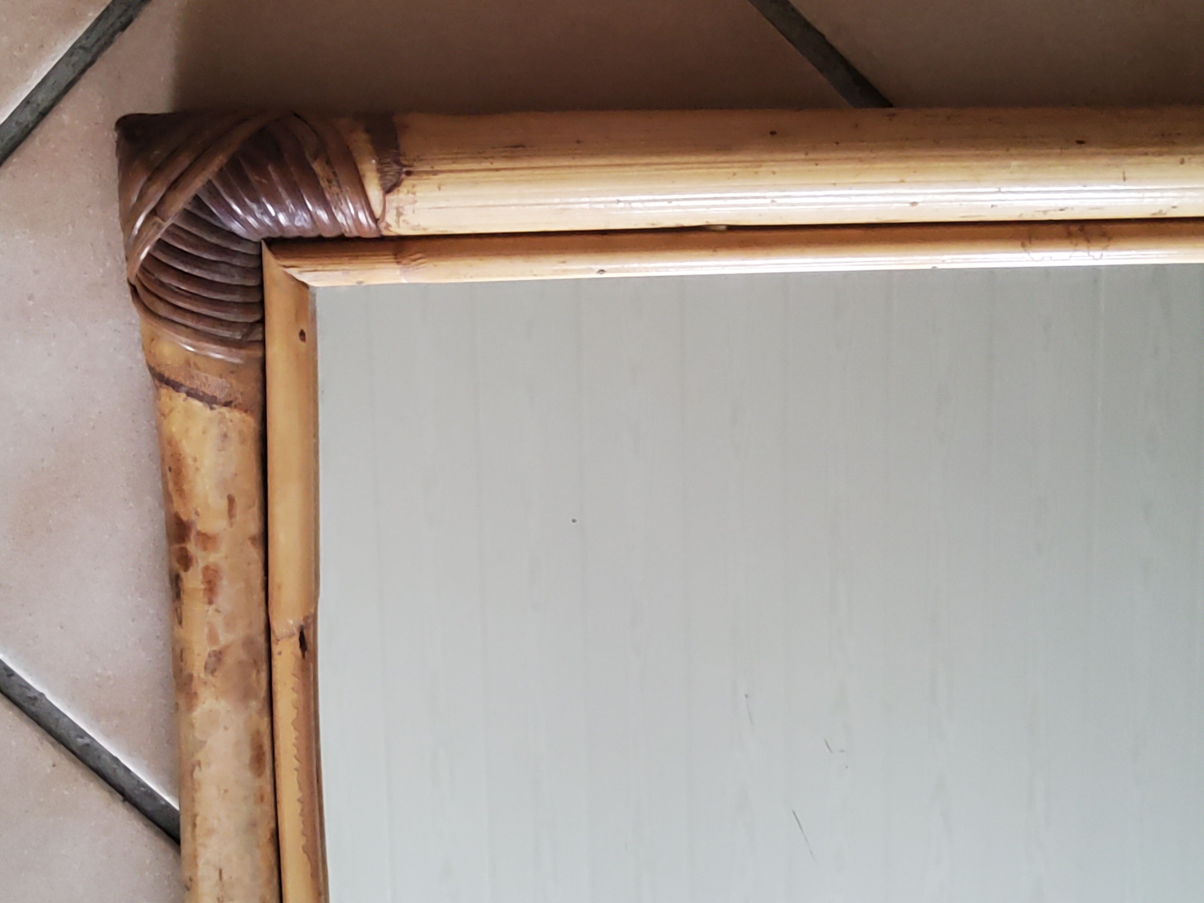 Bamboo mirror 49x68cm