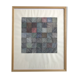 Contemporary school: mixed technique on paper, Untitled (square), circa 2021