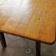 Farmhouse table, in solid oak, chalet style