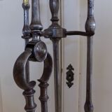Cast iron chimney servant and brass