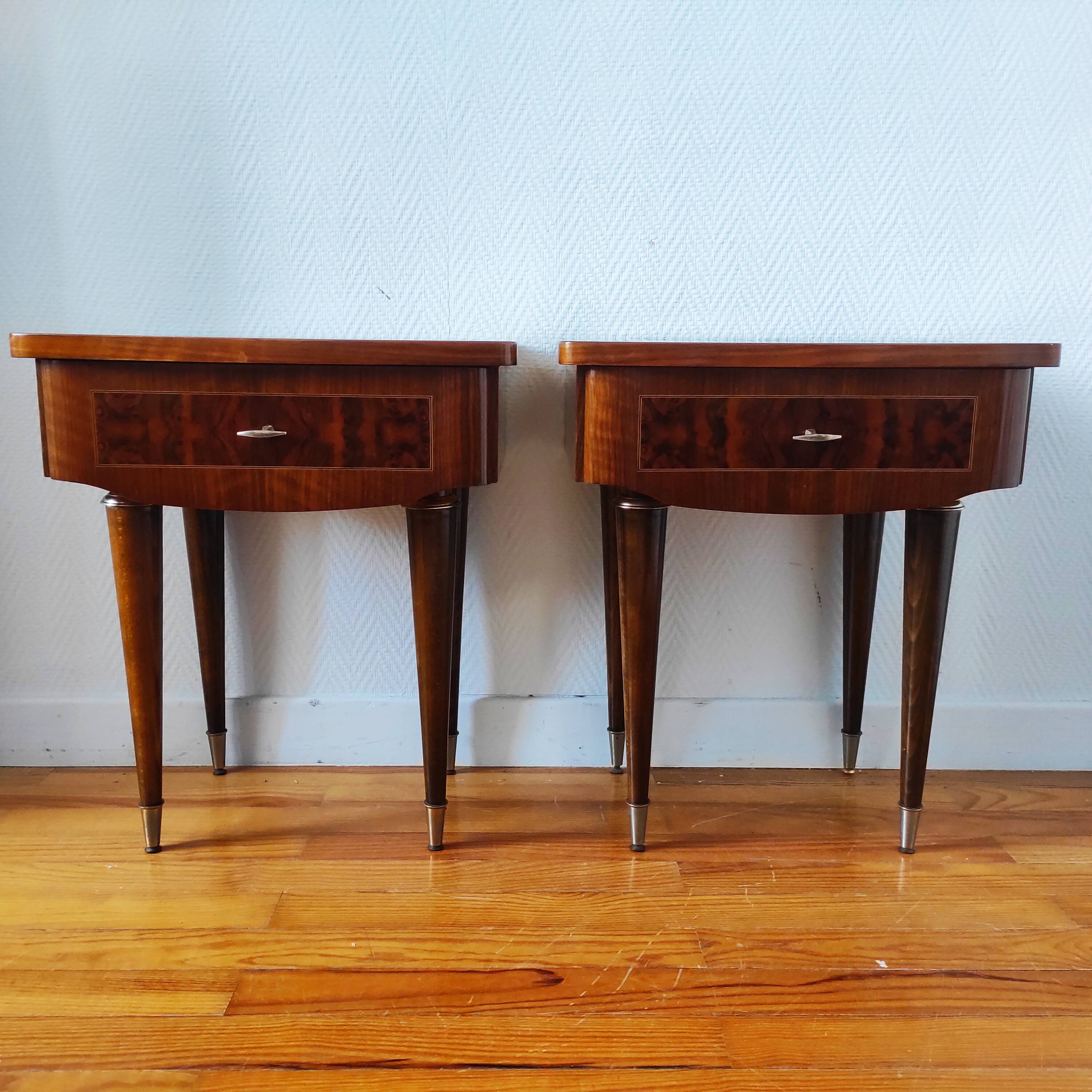 Pair of 1960 bedside tables