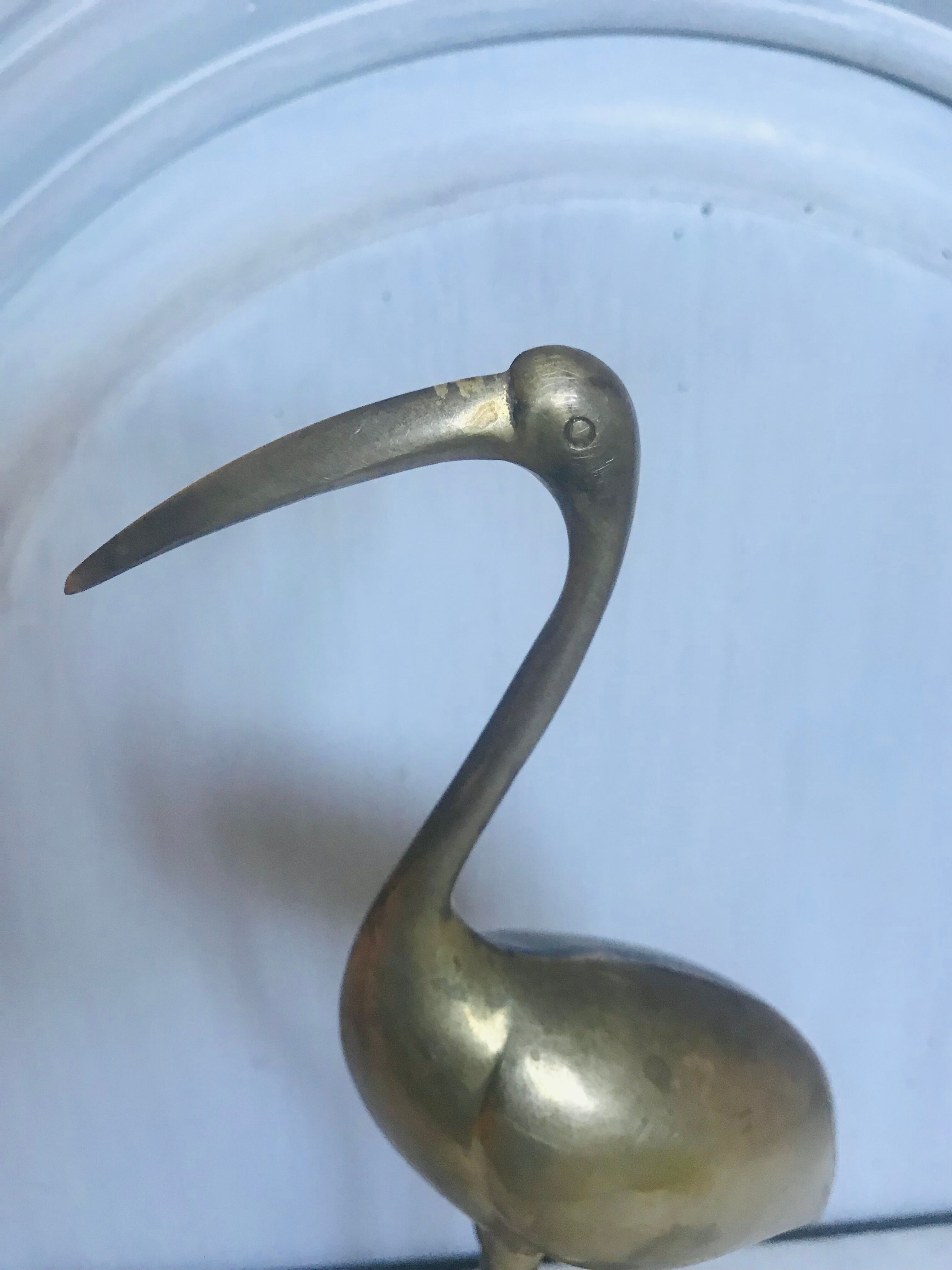Brass bird 30cm
