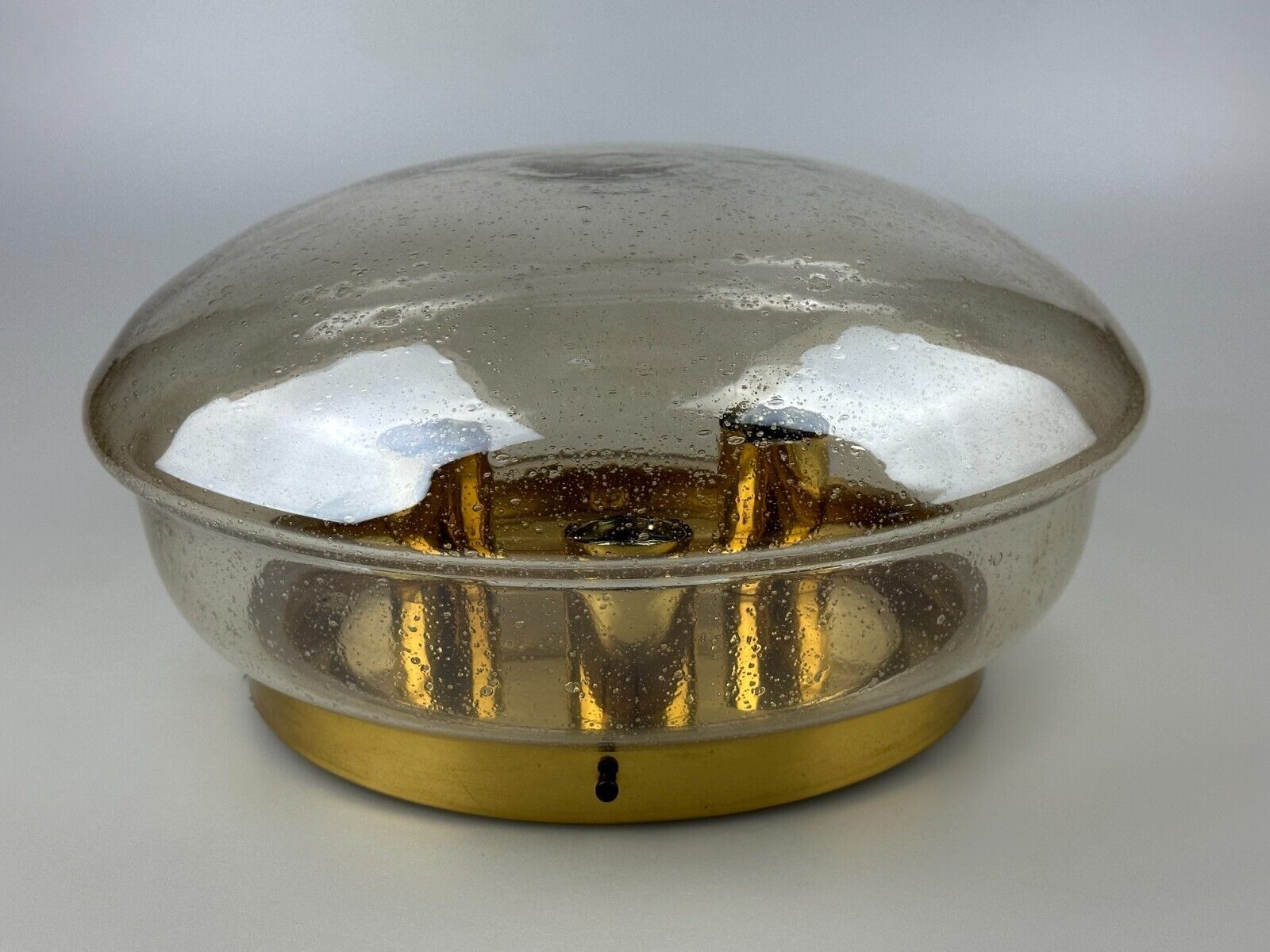 Plafonnier 60s 70s Limburg Glashütte verre space age design