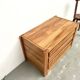 Solid elm chest of drawers, Maison Regain, circa 1970