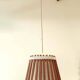 Scandinavian rattan and jute fabric suspension 1970