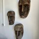 Large Timor mask in patinated wood H:50cm (2)