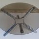 Chrome design coffee table and smoky glass 70s