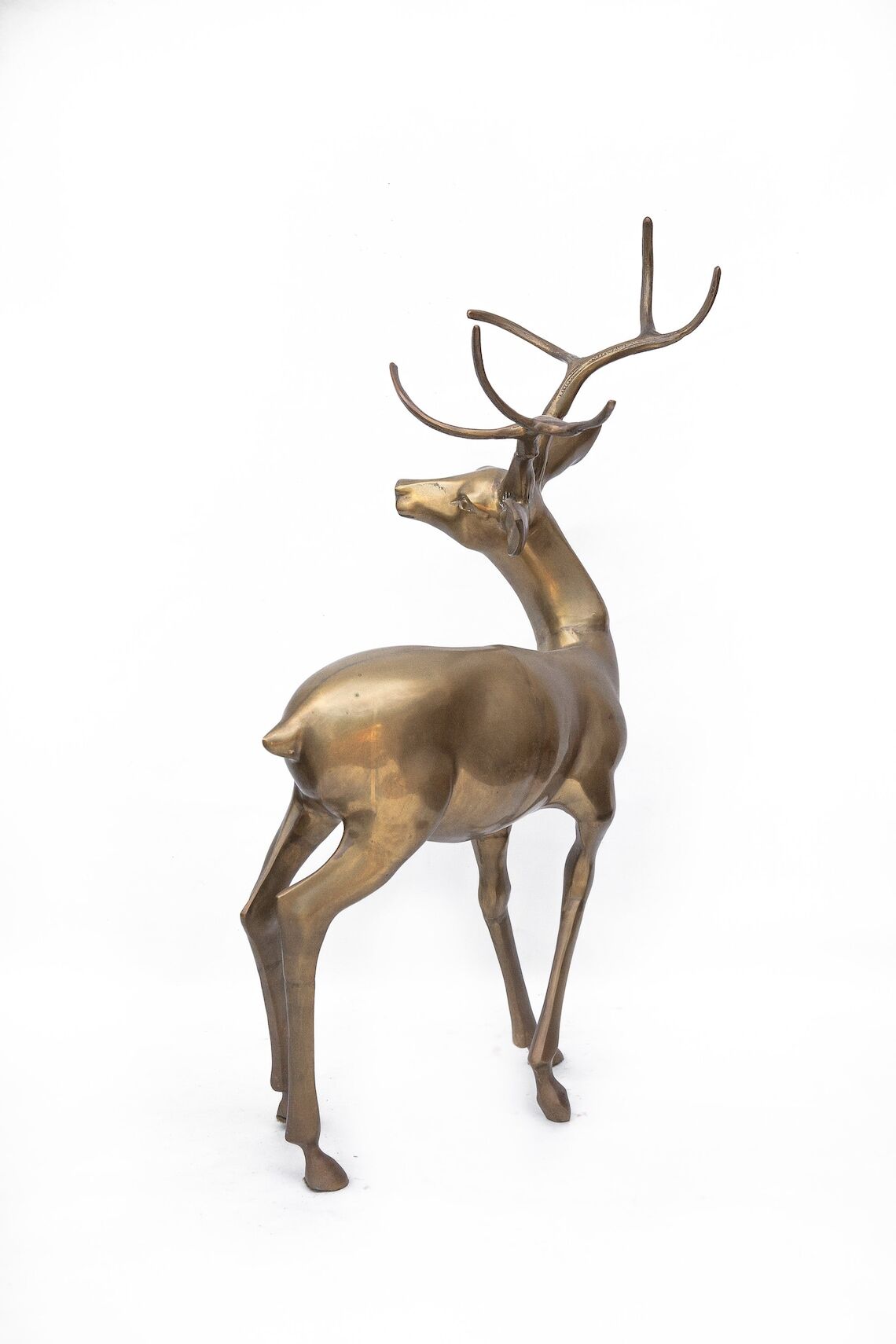 Cerf laiton vintage xxl
