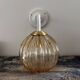 Glass globe wall light