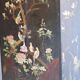 Black and red chinoiserie wardrobe – illuminated vintage furniture