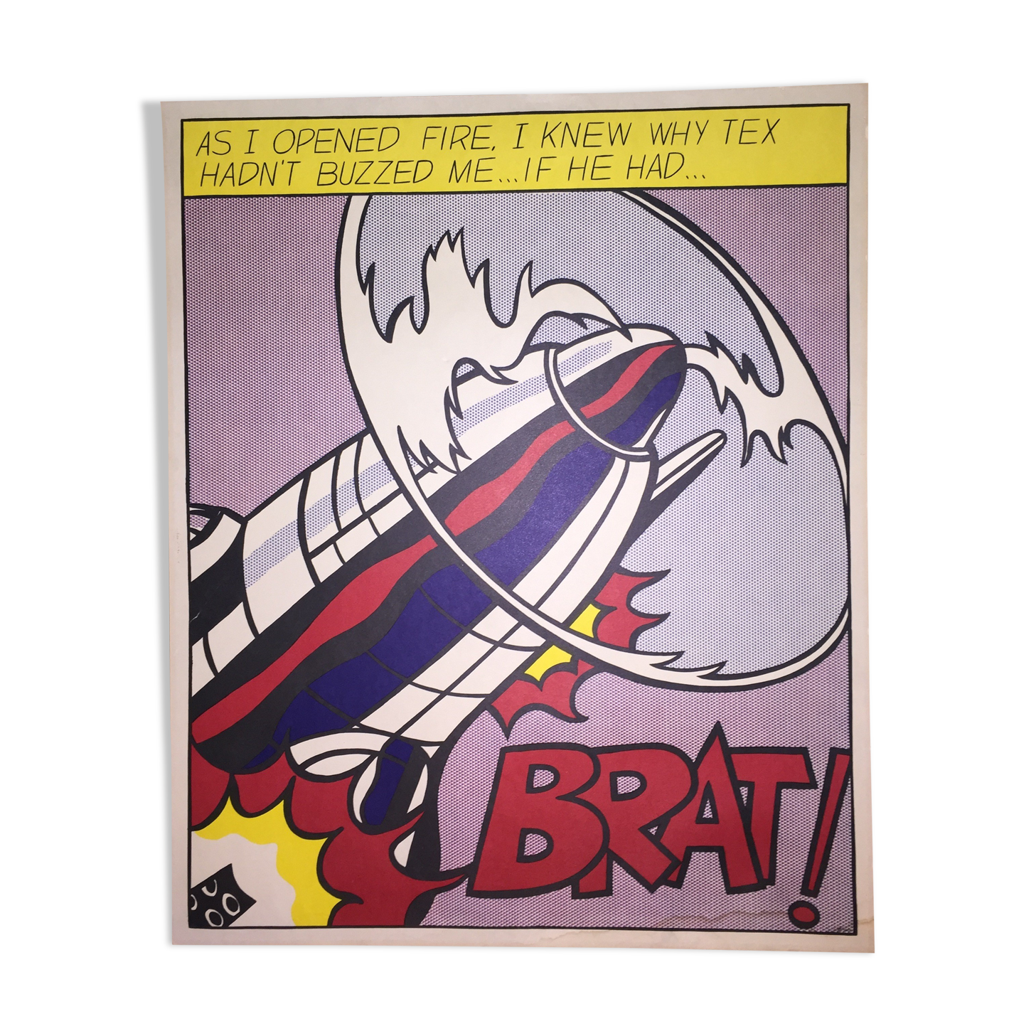 Roy Lichtenstein "as i opened fire"