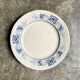 Sarreguemines round dish in white and blue iron earth, “Aïda” service