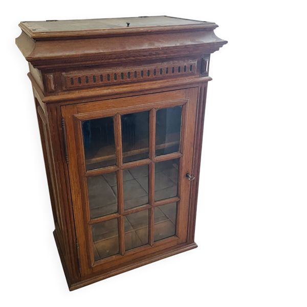 Vitrine vintage en bois massif