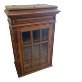 Vintage display cabinet in solid wood