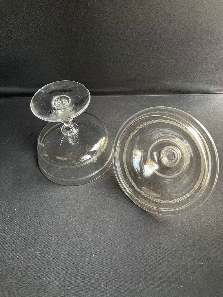 Compotier baccarat engraving nets