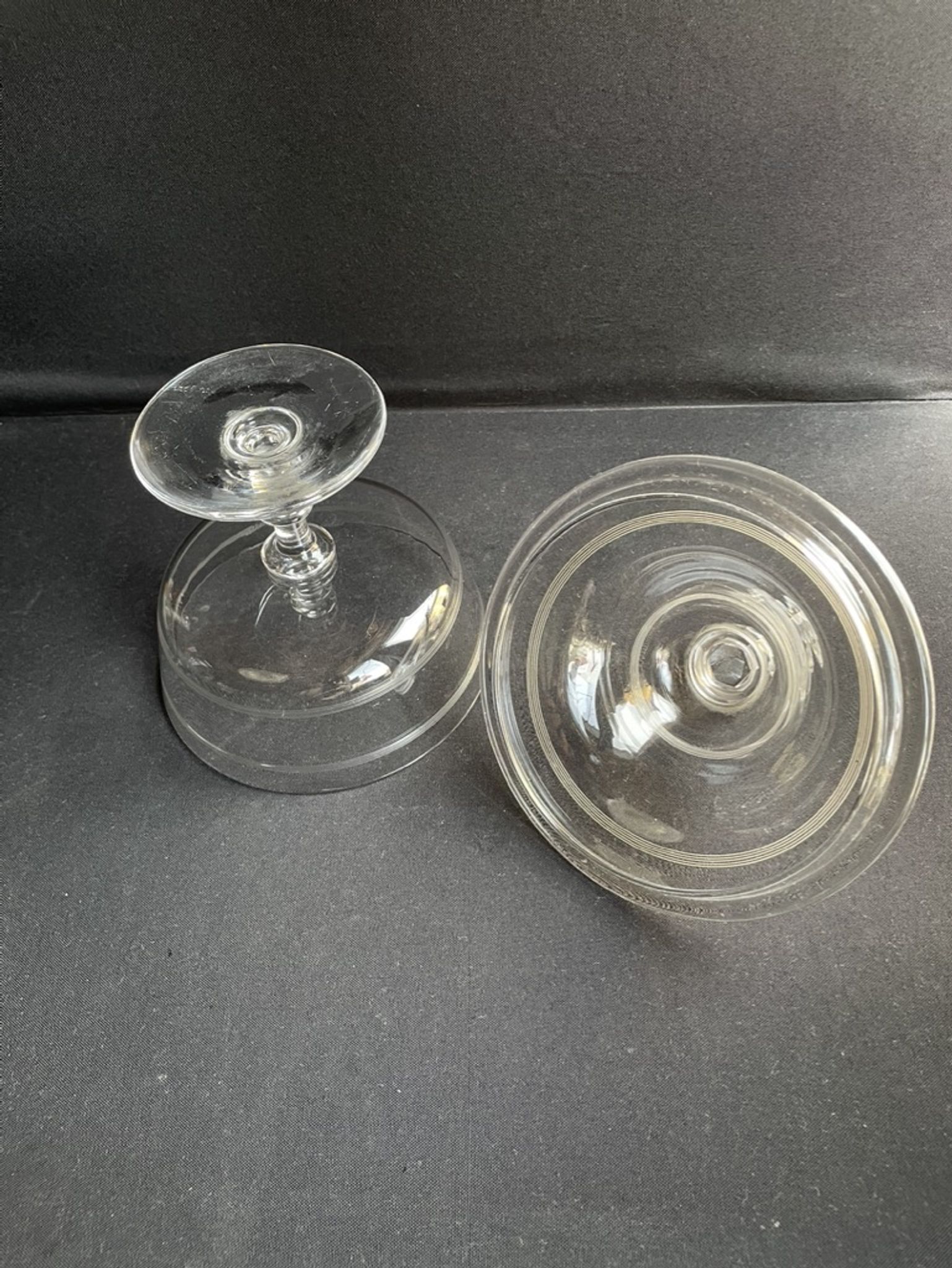 Compotier baccarat engraving nets